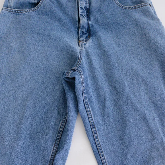 Vintage 90S Nevada Blue Light Wash 100% Cotton Straight Leg Denim Jeans Size 38 - Picture 8 of 14